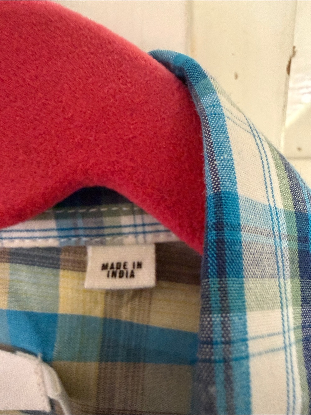 Ben Sherman Blue and White Plaid Short-Sleeve Button-Down Shirt - Picture 3 of 11